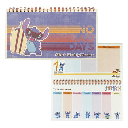 Set de papeterie Disney Stitch week planner