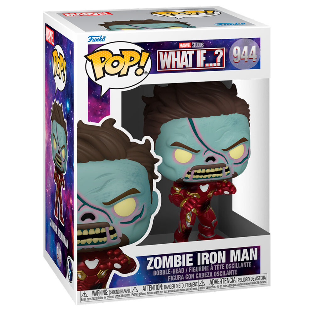 Figurine Funko POP! Marvel What If Zombie Iron Man, vue 2