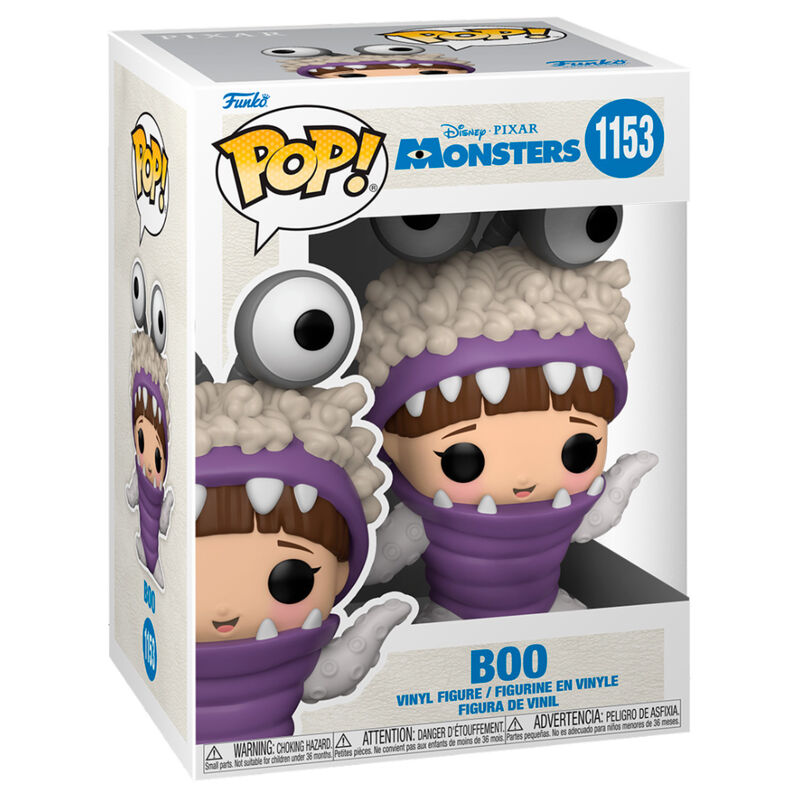 Figurine Funko POP! Monsters Inc 20th Boo with Hood Up, vue 2