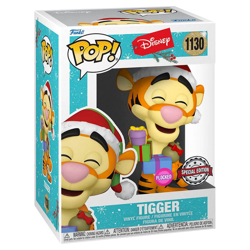 Figurine Funko POP! Disney Holiday Tigger Flocked Exclusive, vue 2