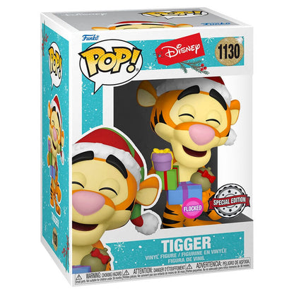 Figurine Funko POP! Disney Holiday Tigger Flocked Exclusive, vue 2