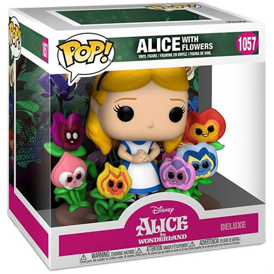 Figurine Funko POP! Disney Alicia en el Pais de las Maravillas 70th Alice with Flowers, vue 2