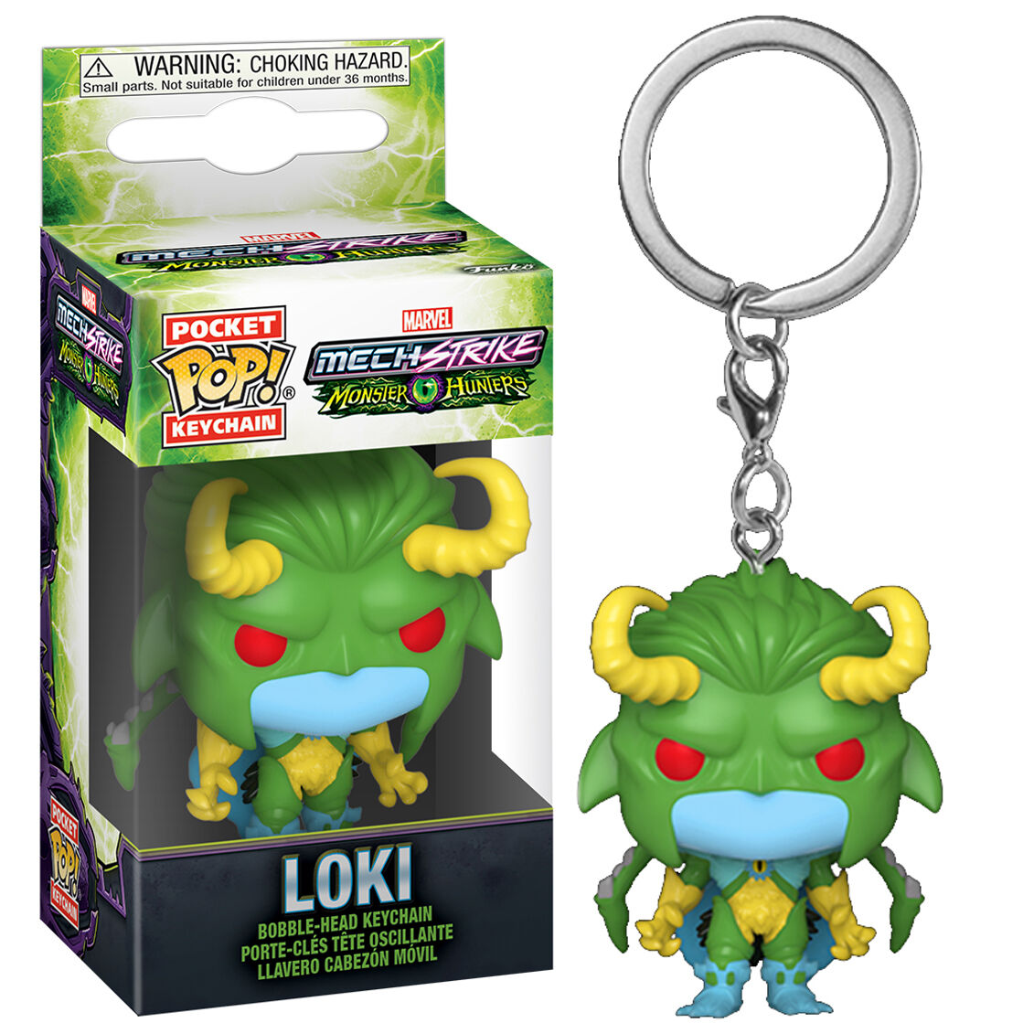 Porte-clés Funko Pocket POP! Marvel Monster Hunters Loki