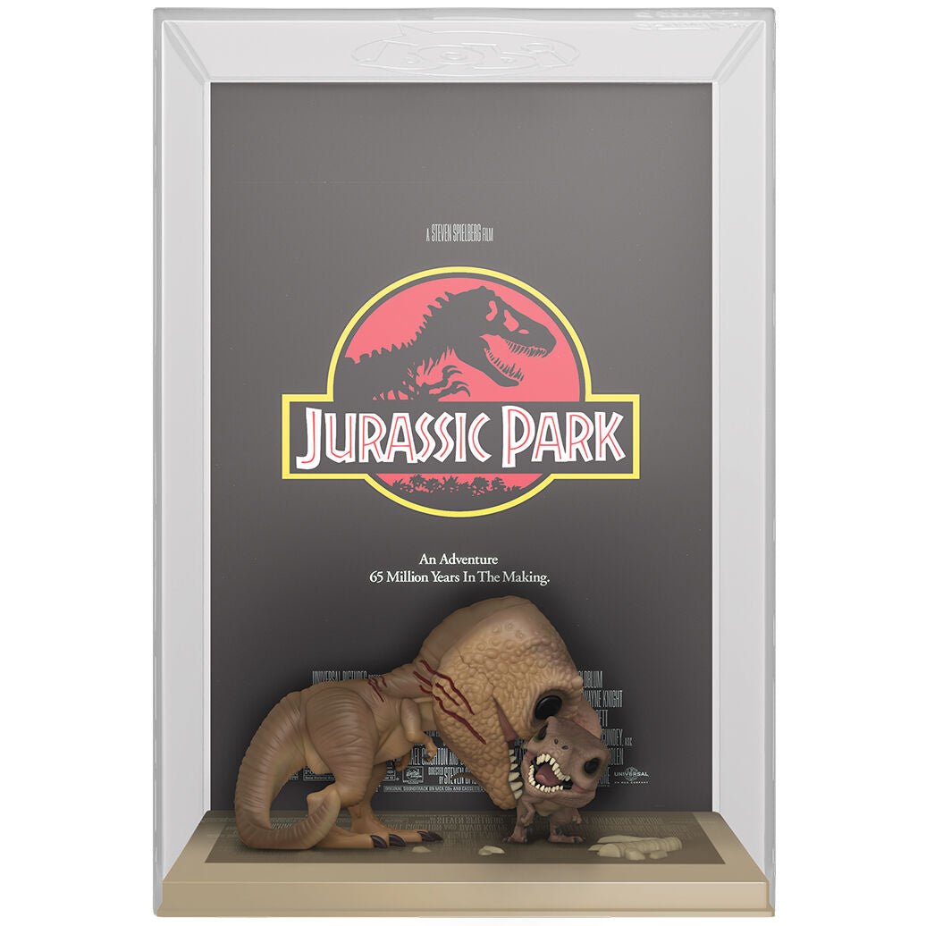 Figurine Funko POP! Movie Poster Jurassic Park Tyrannosaurus Rex and Velociraptor, vue 4