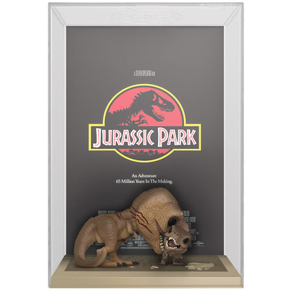 Figurine Funko POP! Movie Poster Jurassic Park Tyrannosaurus Rex and Velociraptor, vue 4