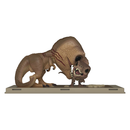 Figurine Funko POP! Movie Poster Jurassic Park Tyrannosaurus Rex and Velociraptor, vue 2