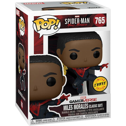 Figurine Funko POP! Spiderman Miles Morales Classic Suit Chase, vue 2