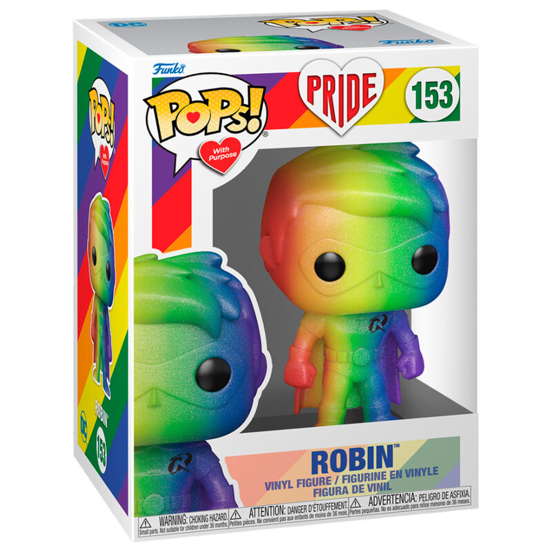 Figurine Funko POP! DC Comics Robin Pride, vue 3
