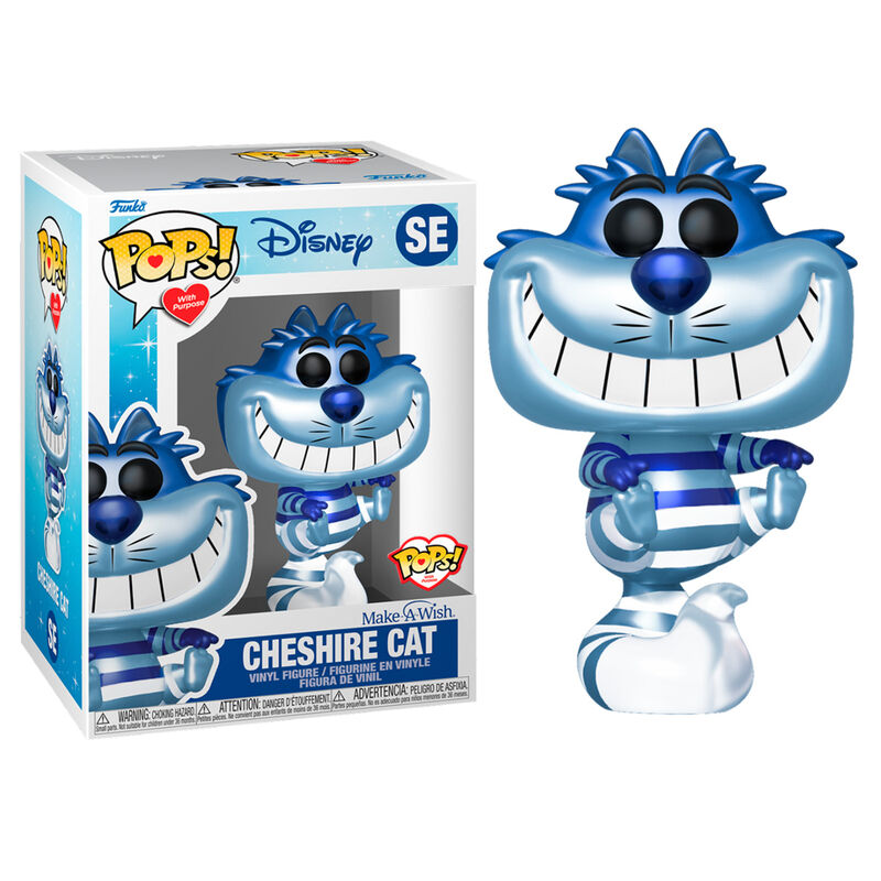 Figurine Funko POP! Disney Make a Wish Cheshire Cat Metallic