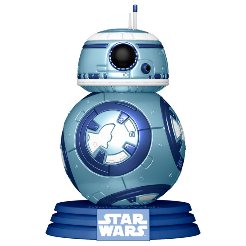 Figurine Funko POP! Star Wars Make a Wish BB 8 Metallic, vue 3