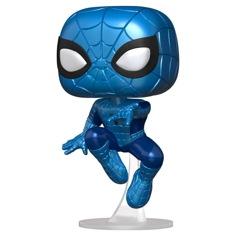 Figurine Funko POP! Marvel Make a Wish Spiderman Metallic, vue 3