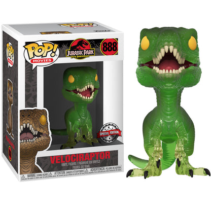 Figurine Funko POP! Set figura POP & Tee Jurassic Park Velociraptor Exclusive, vue 2