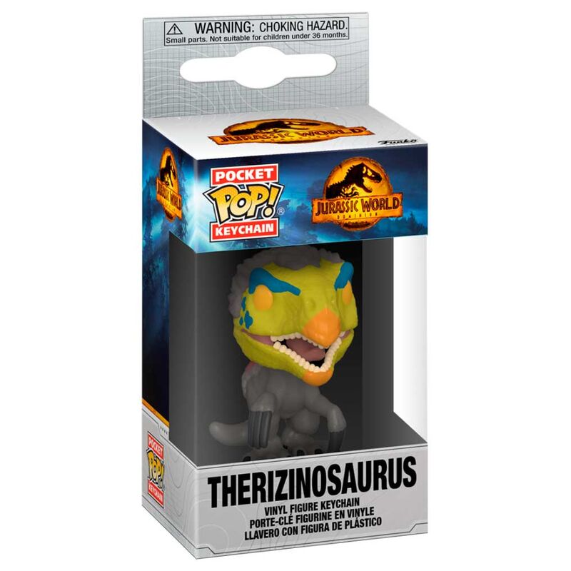 Porte-clés Funko Pocket POP! Jurassic World 3 Therizinosaurus, vue 2