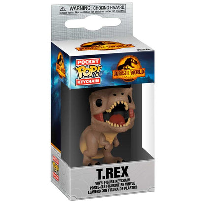 Porte-clés Funko Pocket POP! Jurassic World 3 T Rex, vue 2