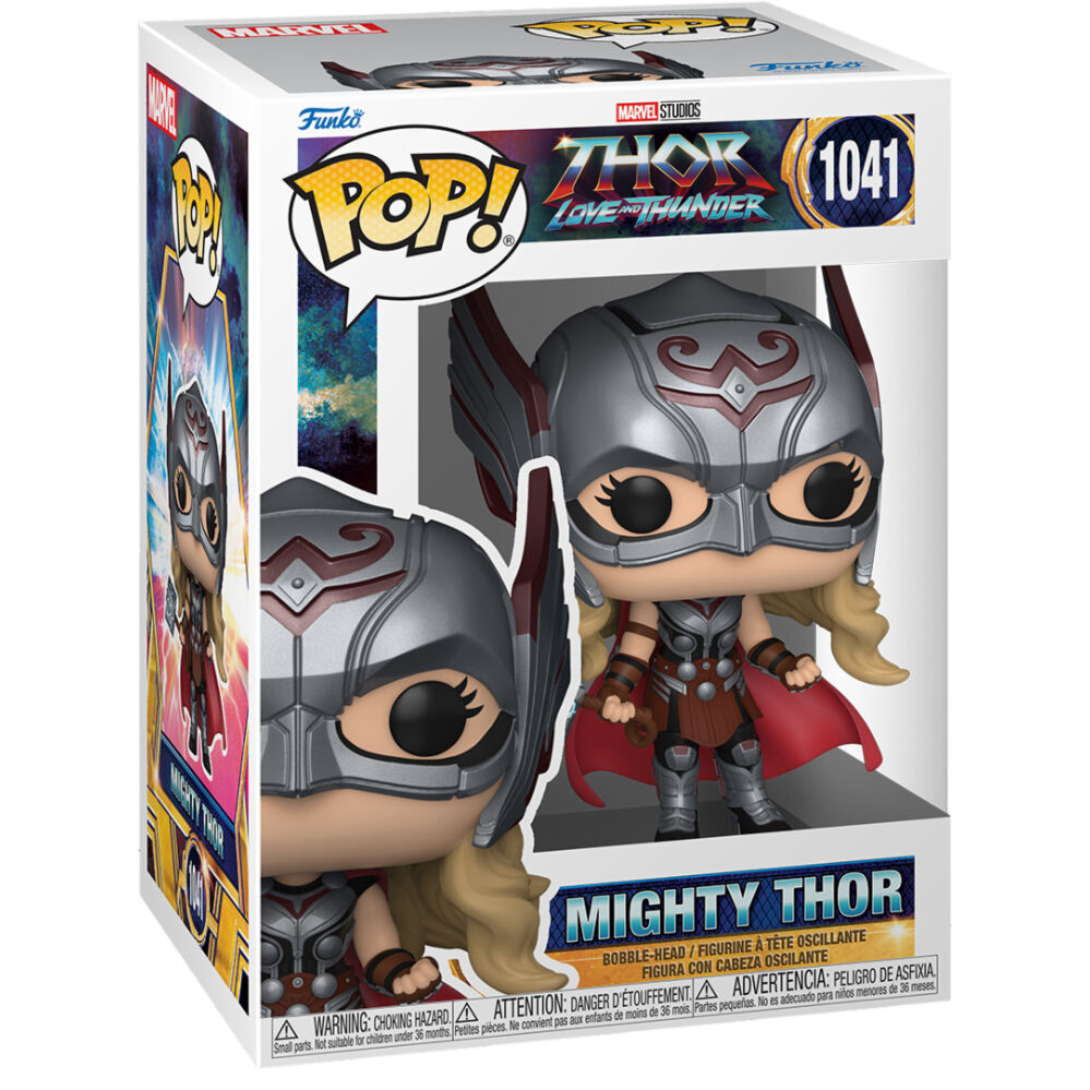 Figurine Funko POP! Marvel Thor Love and Thunder Mighty Thor, vue 3