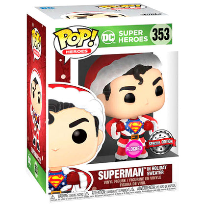 Figurine Funko POP! Set figura POP & Tee DC Comics Superman Exclusive Flocked, vue 4