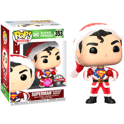 Figurine Funko POP! Set figura POP & Tee DC Comics Superman Exclusive Flocked, vue 2