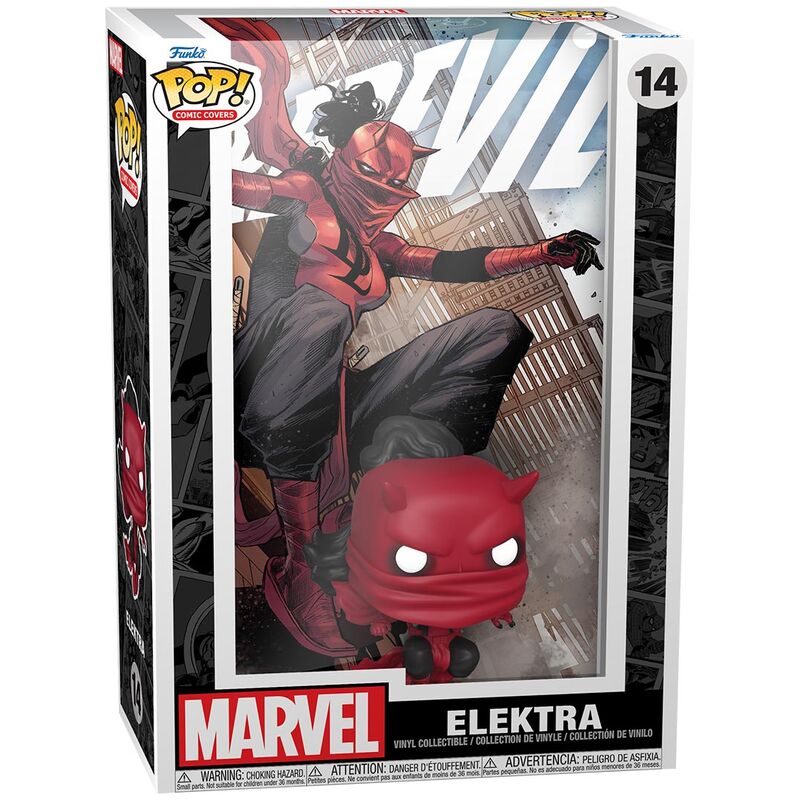 Figurine Funko POP! Comic Cover Marvel Daredevil Elektra, vue 3