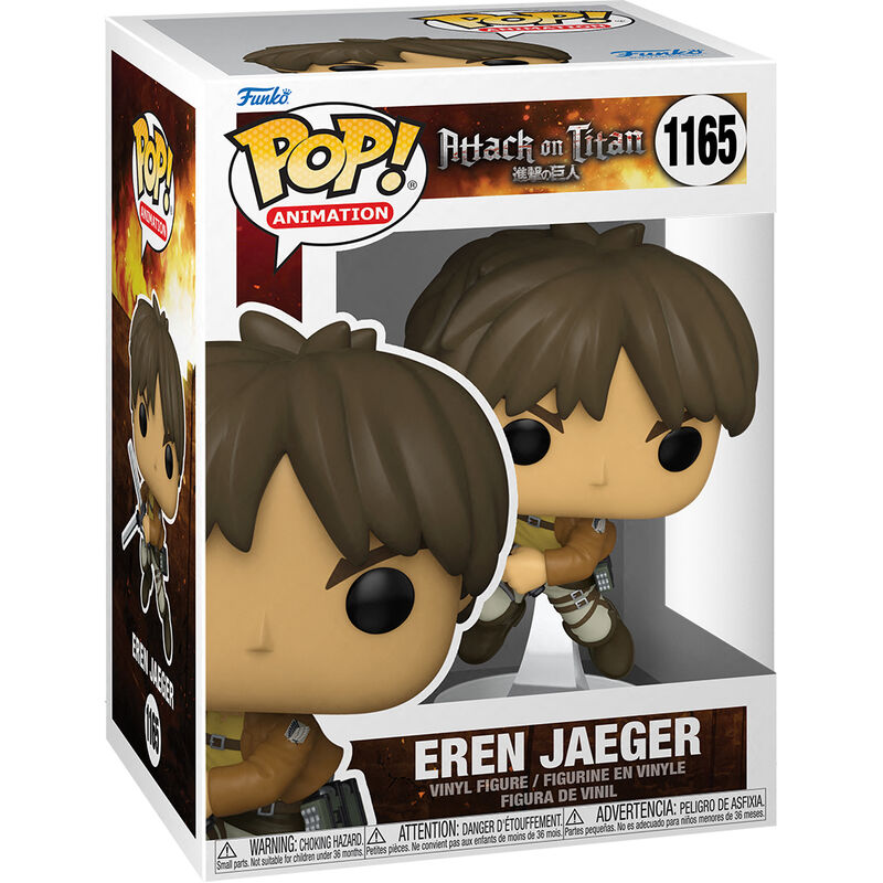 Figurine Funko POP! Attack On Titan Eren Jaeger, vue 3