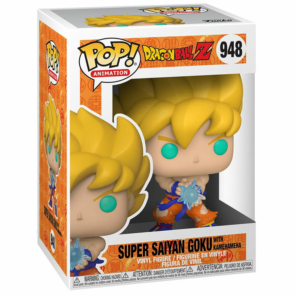 Figurine Funko POP! Dragon Ball Z Super Saiyan Goku Kamehameha Wave, vue 3