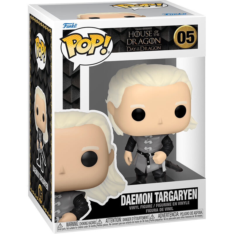 Figurine Funko POP! Juego de Tronos La Casa del Dragon Daemon Targaryen, vue 3
