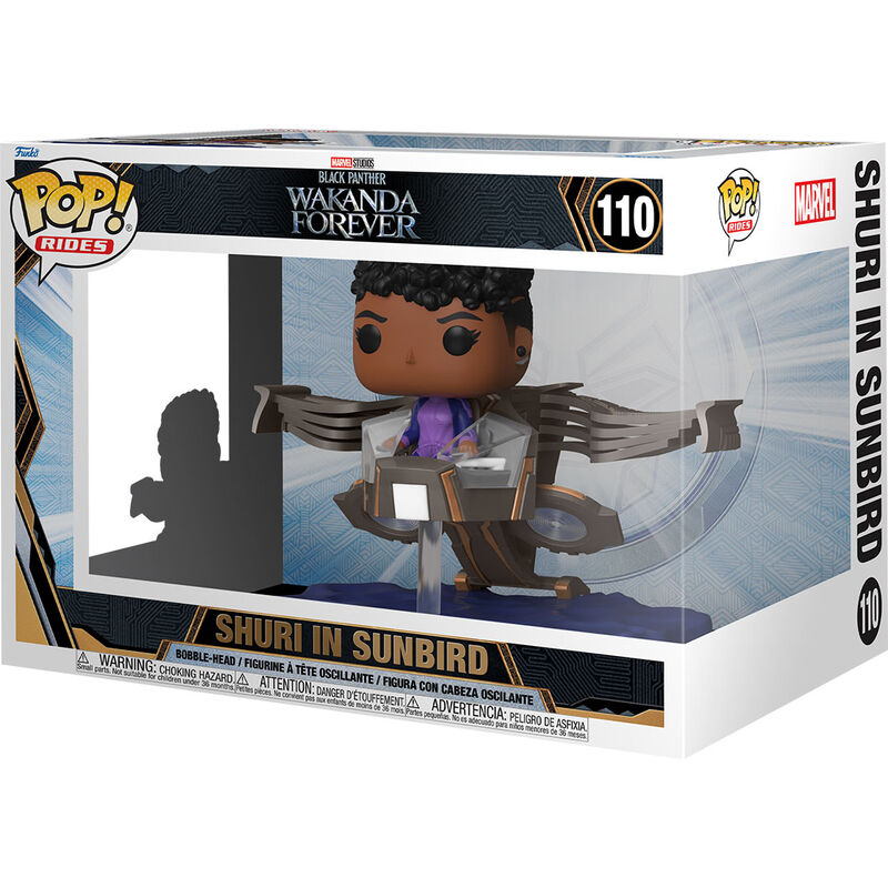 Figurine Funko POP! Black Panther Wakanda Forever Shuri in Sunbird, vue 3