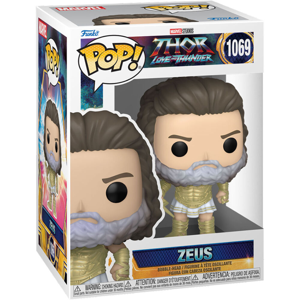 Figurine Funko POP! Marvel Thor Love and Thunder Zeus, vue 3