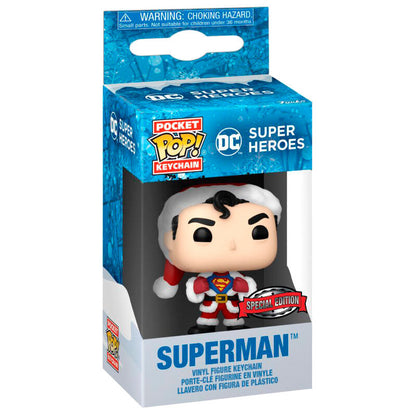 Porte-clés Funko Pocket POP! DC Comics Holiday Superman Exclusive