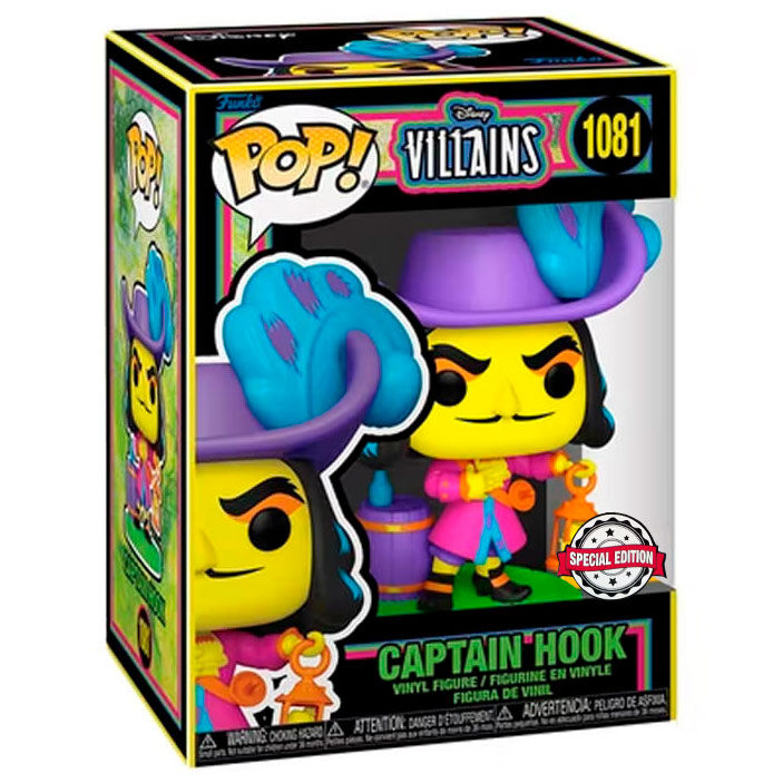 Figurine Funko POP! Disney Villains Hook Black Light Exclusive