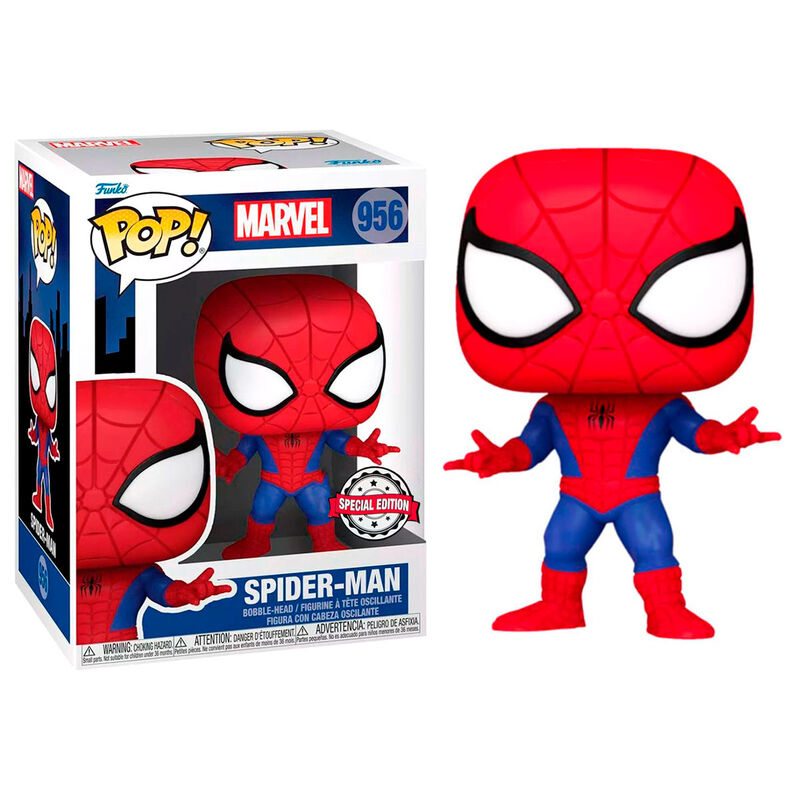 Figurine Funko POP! Marvel Spider man Spiderman Exclusive, vue 3