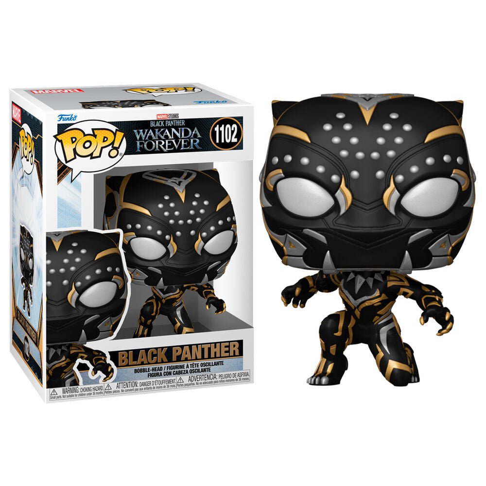 Figurine Funko POP! Marvel Black Panther Wakanda Forever Black Panther, vue 2