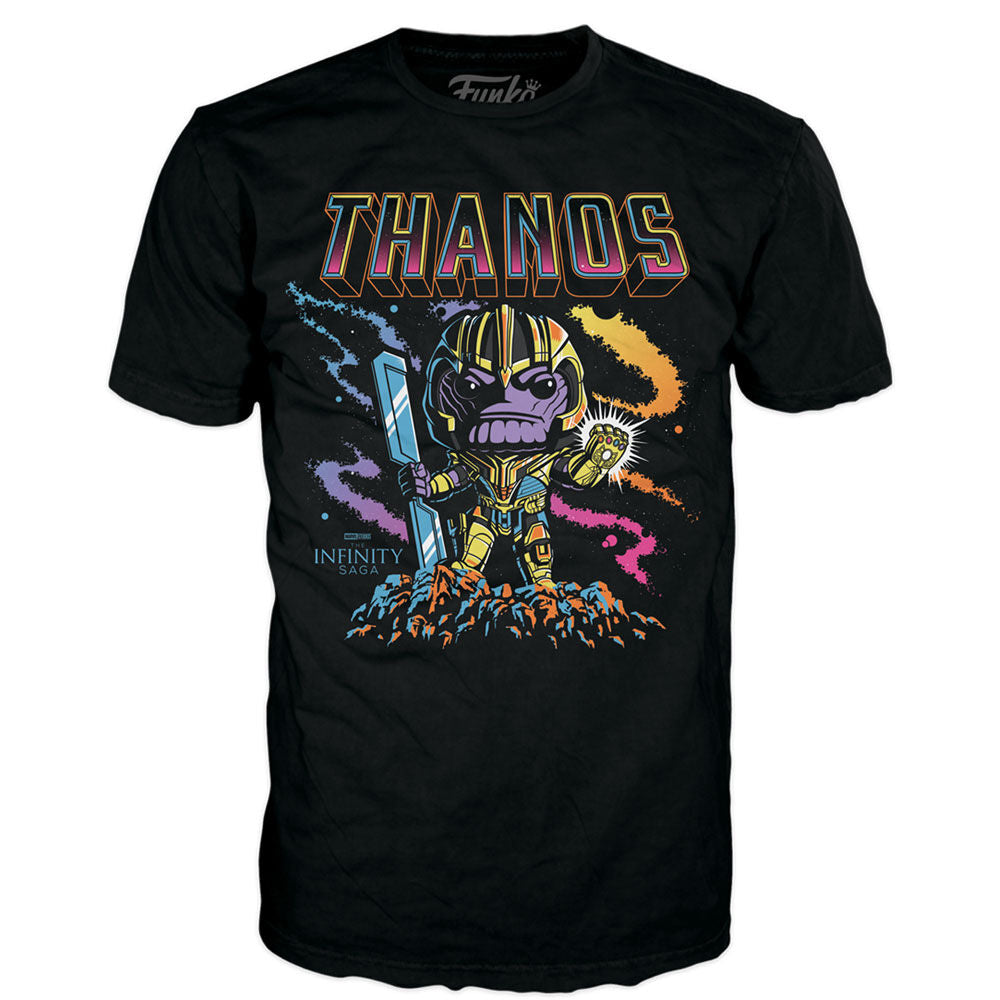 Figurine Funko POP! Set figura POP & Tee Marvel Infinity Saga Thanos Exclusive, vue 4