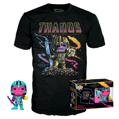 Figurine Funko POP! Set figura POP & Tee Marvel Infinity Saga Thanos Exclusive