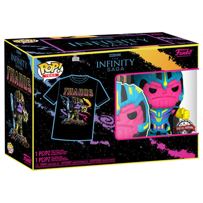 Figurine Funko POP! Set figura POP & Tee Marvel Infinity Saga Thanos Exclusive, vue 5
