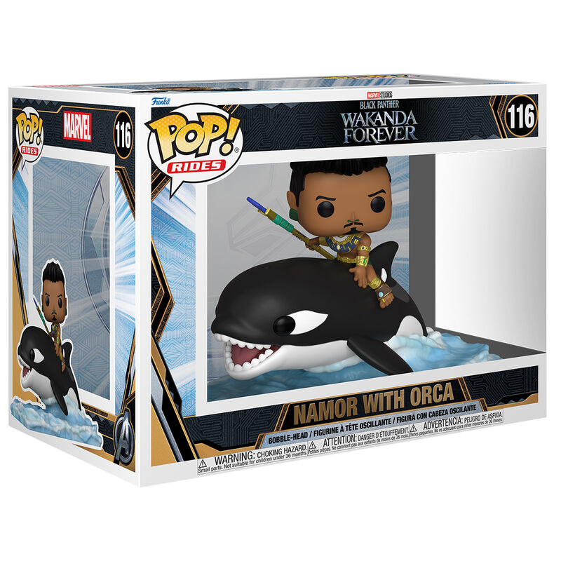 Figurine Funko POP! Marvel Black Panther Wakanda Forever Namor with Orca