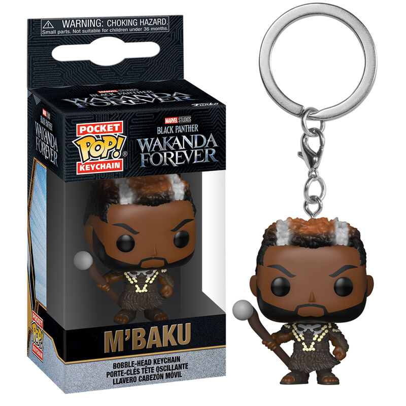 Porte-clés Funko Pocket POP! Marvel Black Panther Wakanda Forever M Baku, vue 2