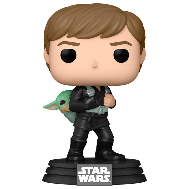 Figurine Funko POP! Star Wars El Libro de Boba Fett 2 Luke Skywalker & Grogu, vue 2