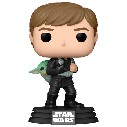 Figurine Funko POP! Star Wars El Libro de Boba Fett 2 Luke Skywalker & Grogu, vue 2