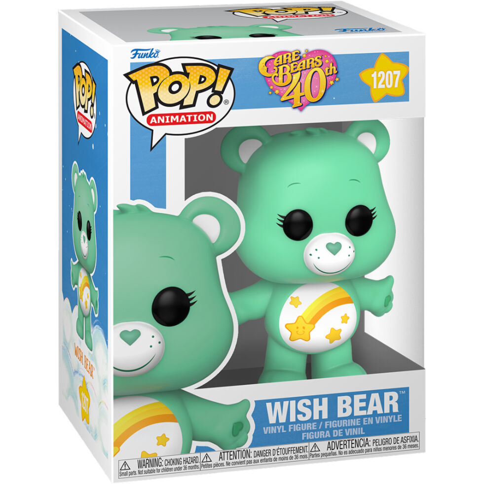 Figurine Funko POP! Care Bears 40th Anniversary Wish Bear 5 + 1 Chase, vue 2