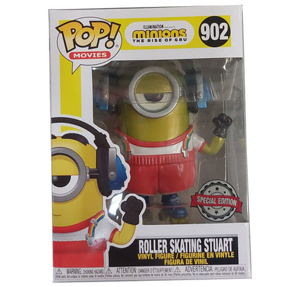 Figurine Funko POP! Set figura POP & Tee Minions Roller Skating Stuart Metallic Exclusive XL, vue 2