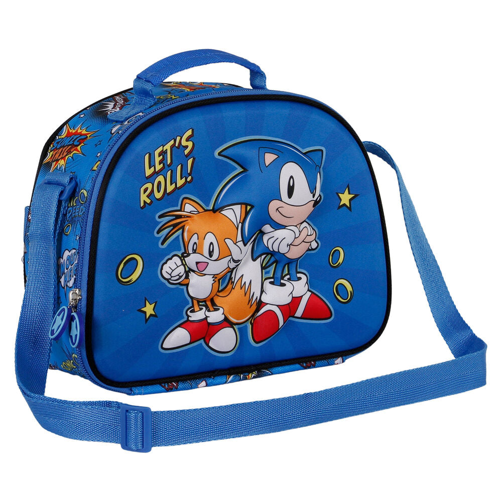 Sac à goûter 3D Sonic The Hedgehog Lets Roll, vue 2