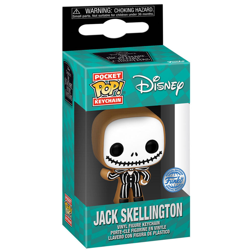 Porte-clés Funko Pocket POP! Disney Pesadilla Antes de Navidad Jack Skellington Gingerbread Exclusive