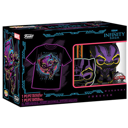 Figurine Funko POP! Set figura POP & Tee Marvel Wakanda Forever Black Panther Exclusive, vue 5