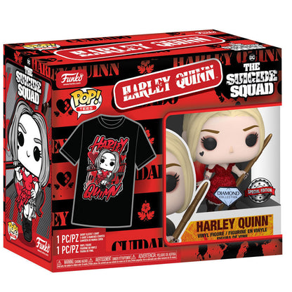Figurine Funko POP! Set figura POP & Tee DC Comics Harley Quinn XL, vue 2