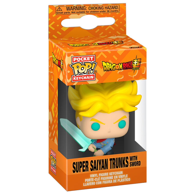 Porte-clés Funko Pocket POP! Dragon Ball Super Saiyan Trunks with Sword