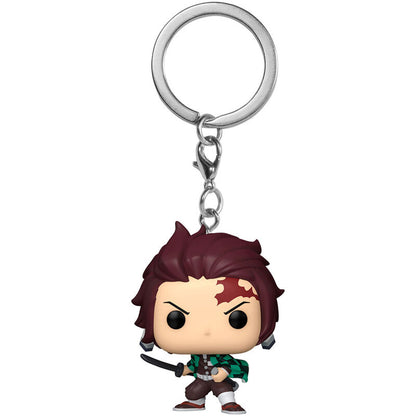 Porte-clés Funko Pocket POP! Demon Slayer Kimetsu no Yaiba Tanjiro Kamado, vue 2