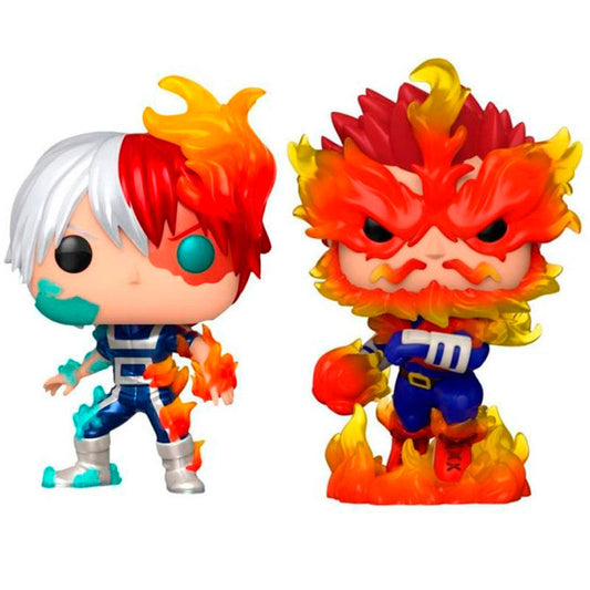 Figurine Funko POP! Blister 2 Figuras POP My Hero Academia Shoto Todoroki & Endeavor Exclusive