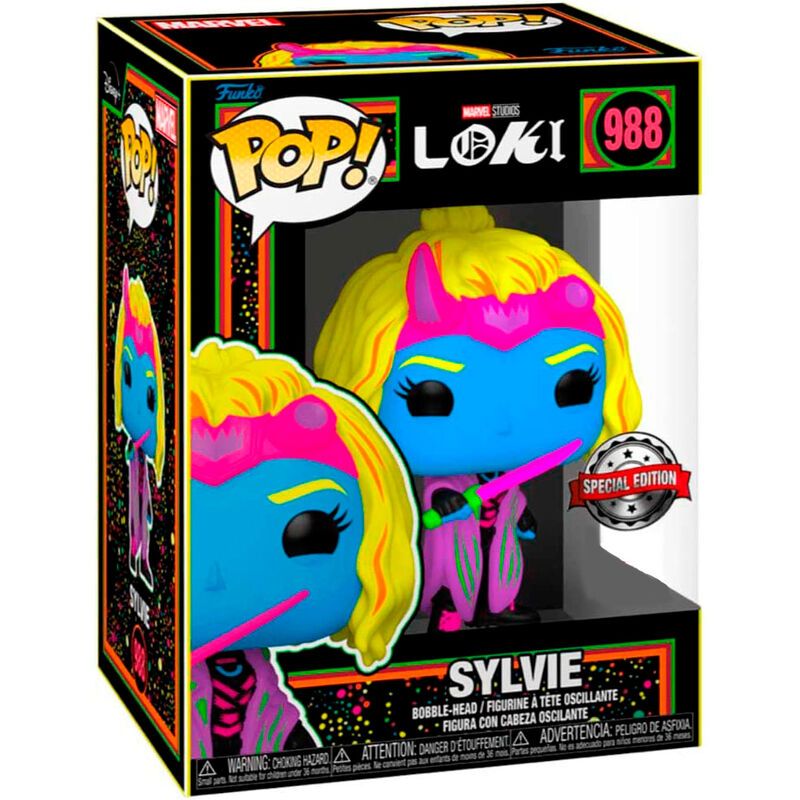 Figurine Funko POP! Marvel Loki Silvye Black Light Exclusive, vue 2