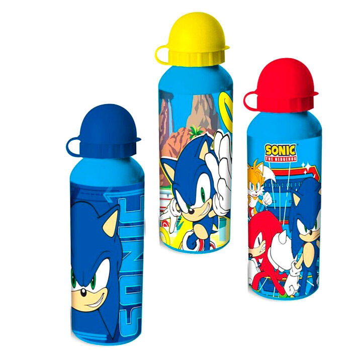 Gourde en aluminium Sonic The Hedgehog assorti 500 ml