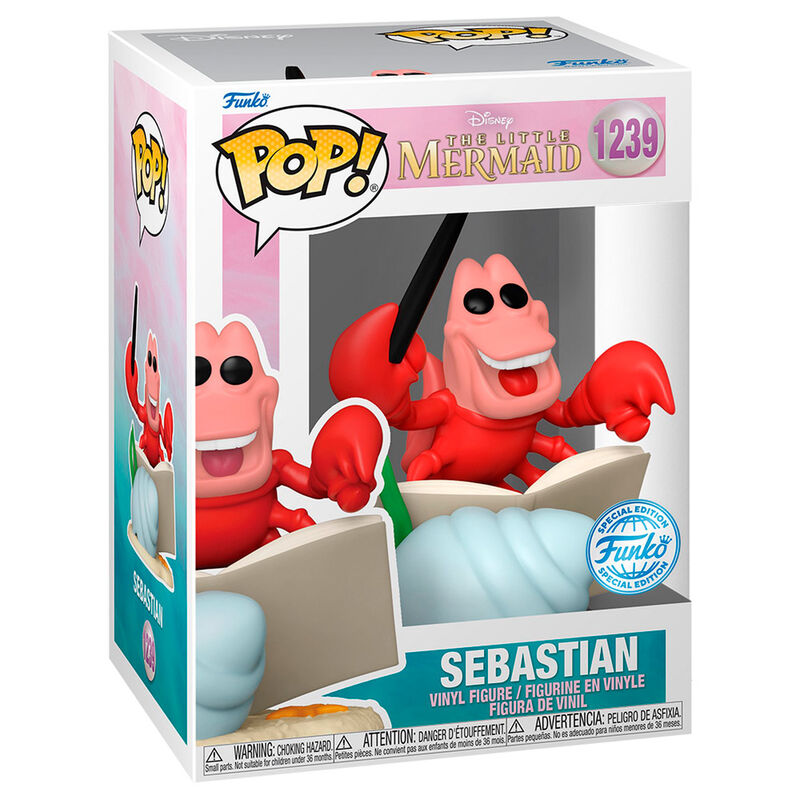 Figurine Funko POP! Disney La Sirenita Sebastian Exclusive, vue 2